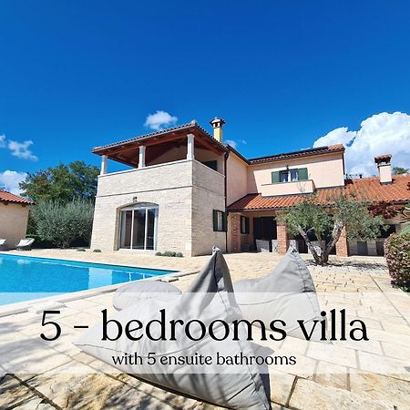 Spacious Villa With Pool, Indoor Jacuzzi And Sauna Near Porec Višnjan Екстериор снимка